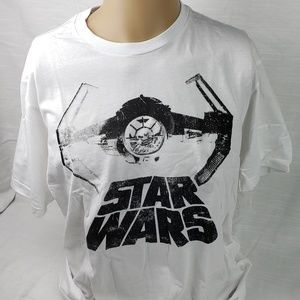Star Wars Classic Tie Star Fighter Mens T Shirt